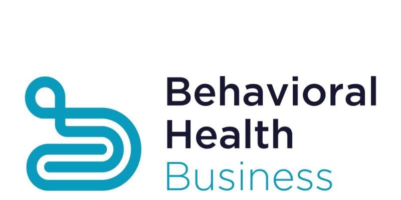 The words "Behavioral Health Business" next to a stylized blue logo.